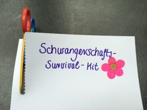 Geschenk für Schwangere: Schwangerschafts-Survival-Kit basteln